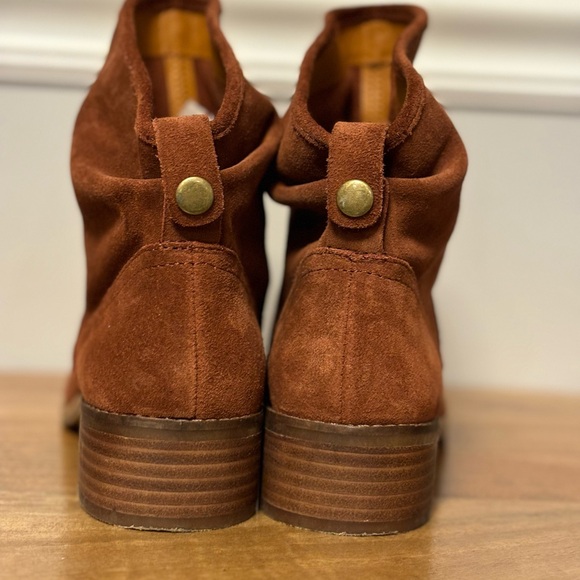 Lucky Brand Lollin suede slouch block heel boots - Picture 5 of 7